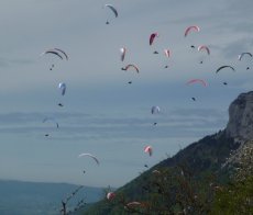 Bornes to Fly Talloires compétition marche et vol