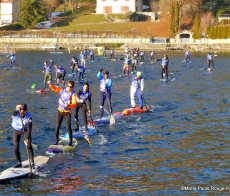 Glagla Race Stand Up Paddle en hiver Talloires